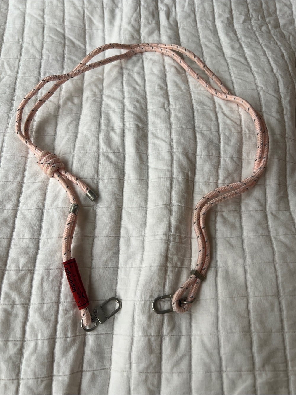 Topologie 6.0mm Rope - Adjustable Pink Rope Strap with Metal Clips